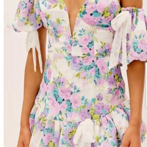 Floral Puff Sleeve Dress